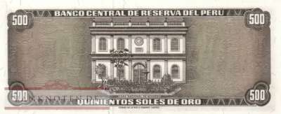 Peru - 500  Soles de Oro (#110_UNC)