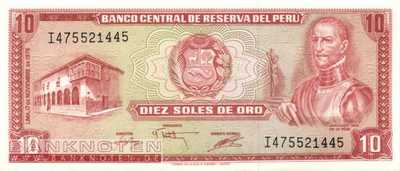 Peru - 10  Soles de Oro (#112_UNC)