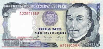 Peru - 10.000  Soles de Oro (#120-81_UNC)