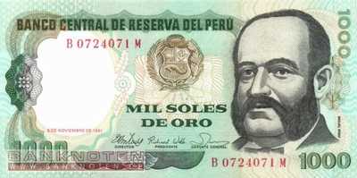 Peru - 1.000  Soles de Oro (#122a_UNC)