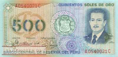 Peru - 500  Soles de Oro (#125A_XF)