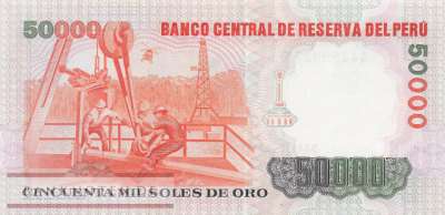 Peru - 50.000  Soles de Oro (#125a-84_UNC)