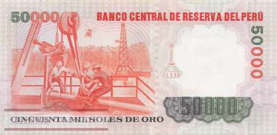 Peru - 50.000  Soles de Oro (#125a-84_AU)