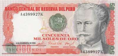 Peru - 50.000  Soles de Oro (#125a-84_UNC)