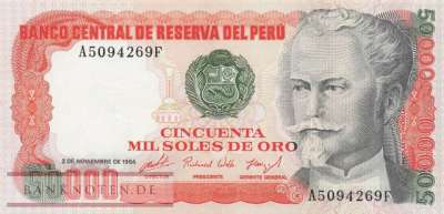 Peru - 50.000  Soles de Oro (#125a-84_AU)