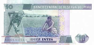 Peru - 10  Intis (#128-85_UNC)