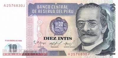Peru - 10  Intis (#128-86_UNC)