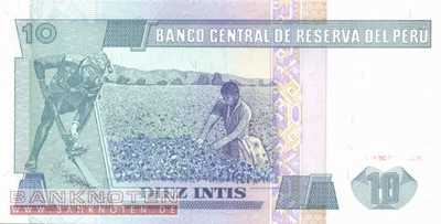 Peru - 10  Intis (#129_UNC)