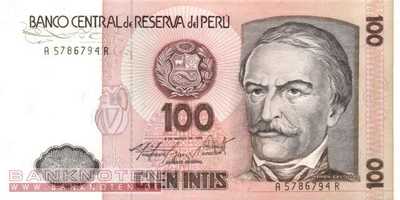 Peru - 100  Intis (#132b_UNC)