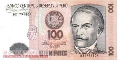 Peru - 100  Intis (#133_UNC)