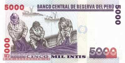 Peru - 5.000 Intis (#137_UNC)