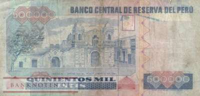 Peru - 500.000  Intis (#146_VG)