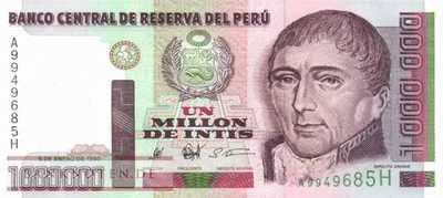 Peru - 1 Million Intis (#148_UNC)