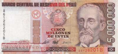 Peru - 5 Millionen Intis (#149_VF)