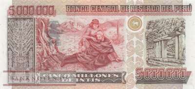 Peru - 5 Millionen Intis (#150_UNC)