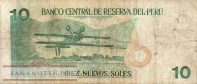 Peru - 10  Nuevos Soles (#175_F)