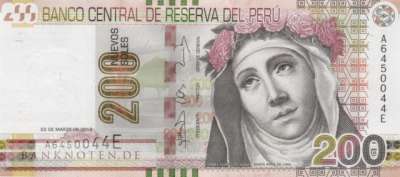 Peru - 200  Nuevos Soles (#191_UNC)