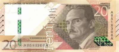 Peru - 20  Soles (#197a_UNC)