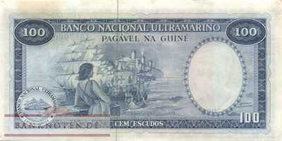Portuguese Guinea - 100  Escudos (#045a-U1_AU)