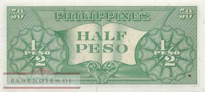 Philippinen - 1/2  Peso (#132a-2_UNC)