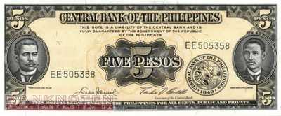 Philippinen - 5  Pesos (#135e_UNC)