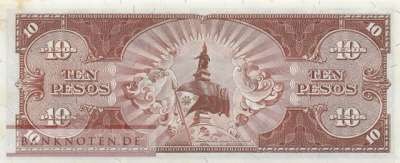 Philippinen - 10  Pesos (#136f_AU)