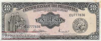Philippinen - 10  Pesos (#136f_AU)