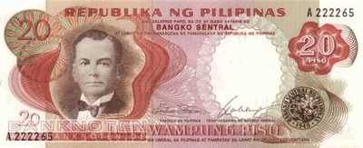 Philippines - 20  Piso (#145a_UNC)