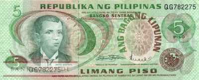 Philippinen - 5  Piso (#160a_VF)