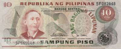 Philippinen - 10  Piso (#161b_VF)
