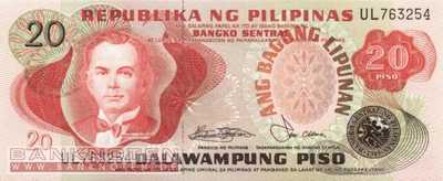 Philippines - 20  Piso (#162b_UNC)