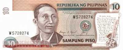 Philippinen - 10  Piso (#169c_UNC)