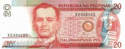 Philippinen - 20  Piso (#170f_UNC)