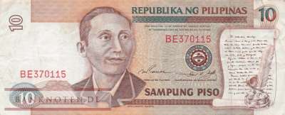 Philippinen - 10  Piso (#181a_VF)