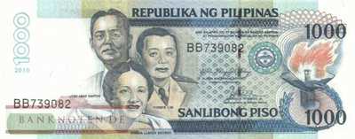 Philippinen - 1.000  Piso (#197b-10_XF)