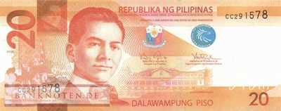 Philippinen - 20  Piso (#206a-10_UNC)