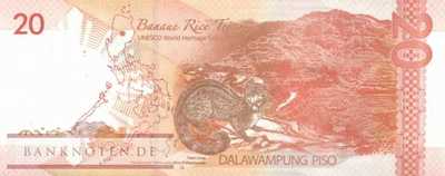 Philippinen - 20  Piso (#206b-17G_UNC)