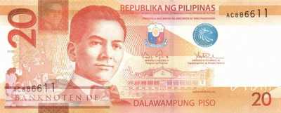 Philippinen - 20  Piso (#206b_UNC)