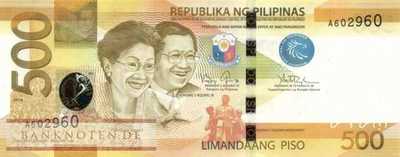Philippines - 500  Piso (#210d_UNC)
