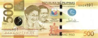 Philippinen - 500  Piso (#210v_UNC)