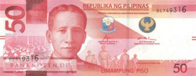 Philippinen - 50  Piso (#231Ab_UNC)