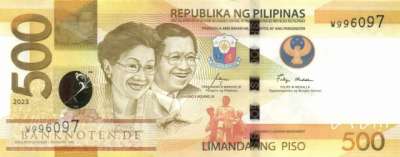 Philippinen - 500  Piso (#234-23_UNC)