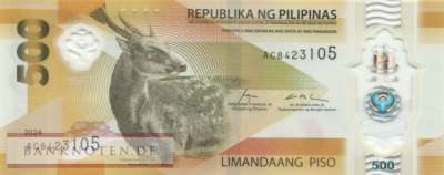 Philippinen - 500  Piso (#240-24_UNC)