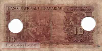 Portuguese India - 10  Rupias (#036E-U4_F)