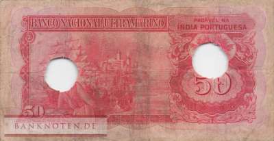 Portuguese India - 50  Rupias (#038C-3_F)