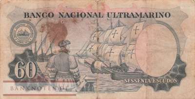 Portugiesisch Indien - 60  Escudos (#042-3_F)