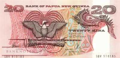 Papua Neuguinea - 20  Kina (#010b-2_UNC)