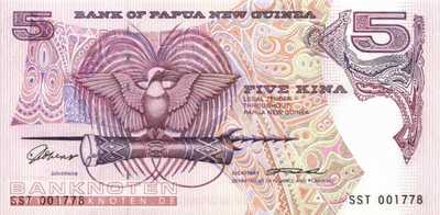 Papua Neuguinea - 5  Kina (#014a_UNC)