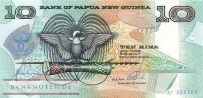 Papua Neuguinea - 10  Kina (#017_UNC)