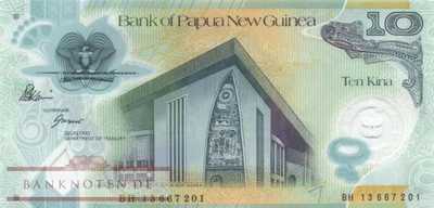 Papua New Guinea - 10  Kina (#030b_UNC)
